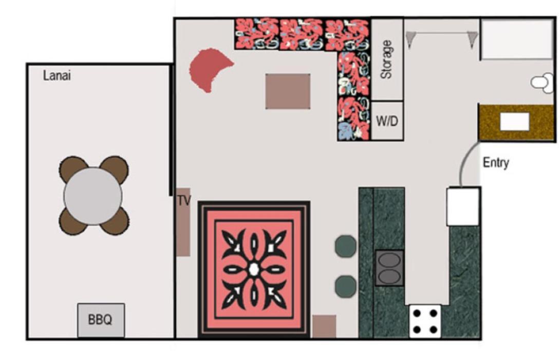 9B Ekahi Village-Studio Bath, Garden View - 1 Minute Stroll To Beach! 维雷亚 外观 照片